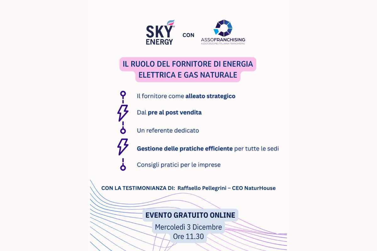 3 dicembre - Il ruolo del fornitore di energia elettrica e gas naturale: un alleato per il tuo business