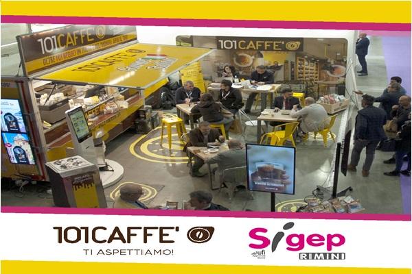 101CAFFE’ al Sigep di Rimini con la caffetteria itinerante