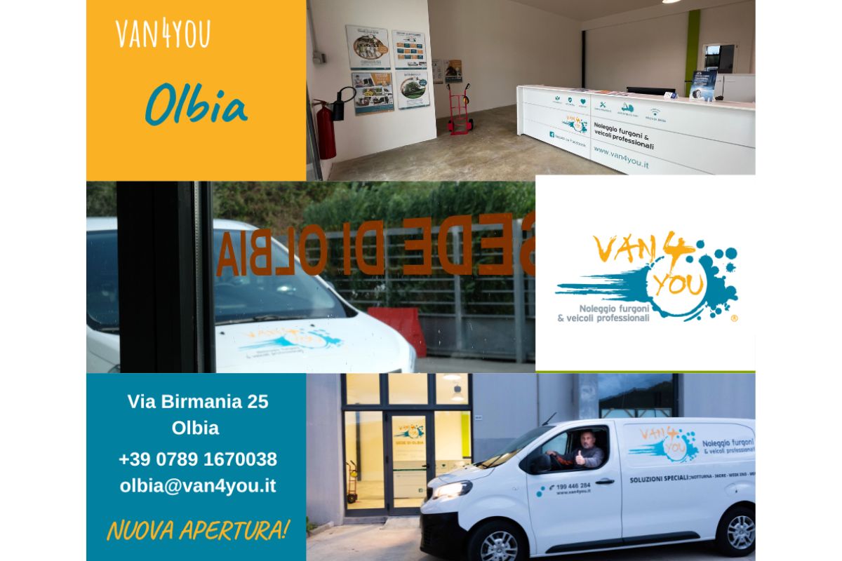 VAN4YOU sbarca in Sardegna